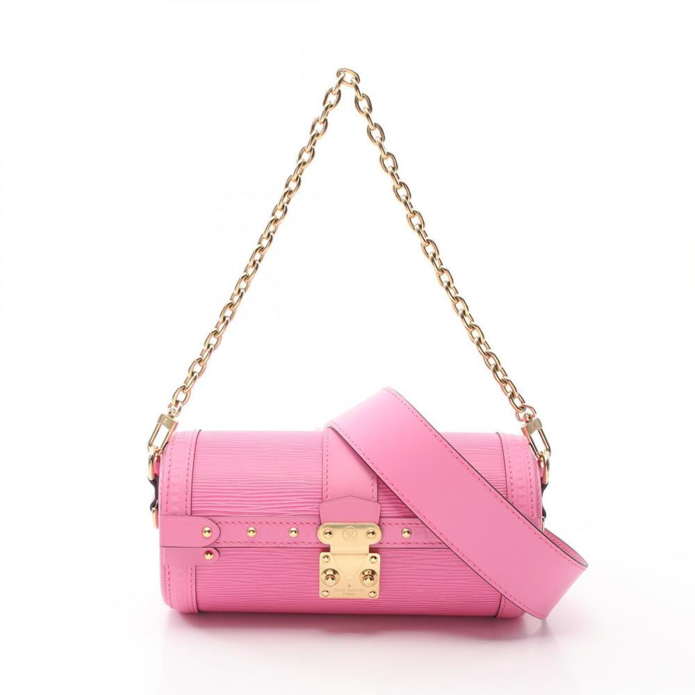 Louis Vuitton Pink Handbag Epi Trunk Papillon Leather - Picture 2 of 7